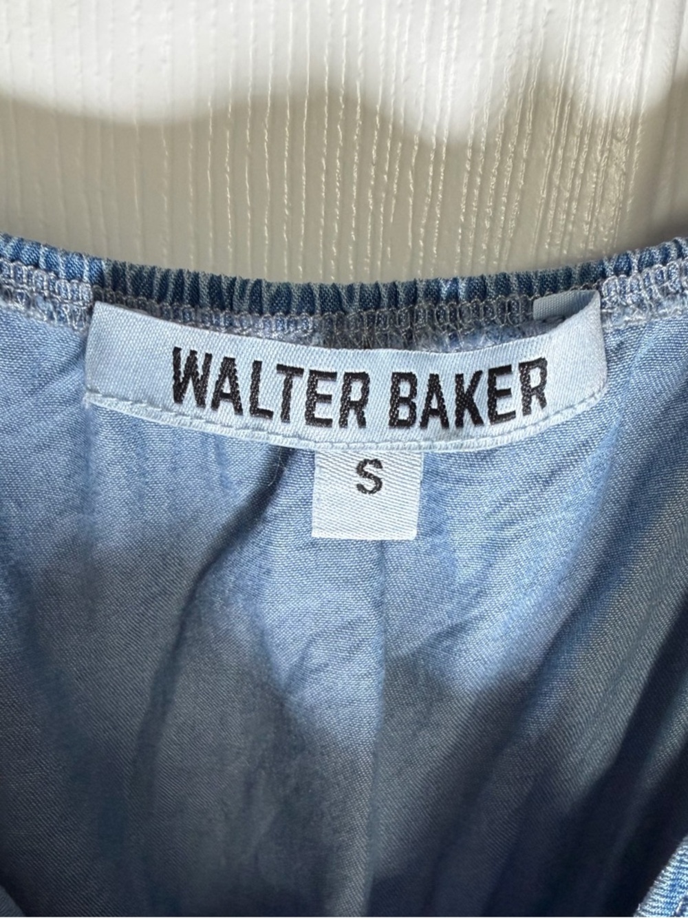 Walter Baker Medium Blue Tie-Strap Mini Dress Small - Picture 5 of 5